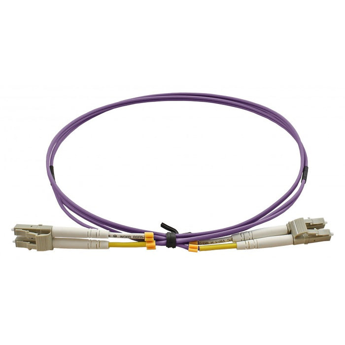 OM4 50/125 Fibre Optic LC-LC Duplex Patch Lead