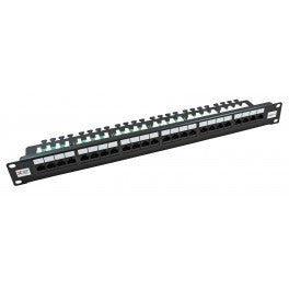 Connectix 24 port Cat5e Patch Panel-Right angled panel