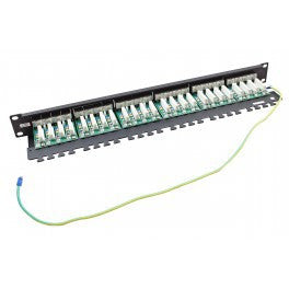 Connectix 24 Port Cat6 FTP Shielded 20/20 Right Angled Patch Panel