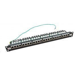 Connectix 24 Port Cat6 FTP Shielded 20/20 Right Angled Patch Panel