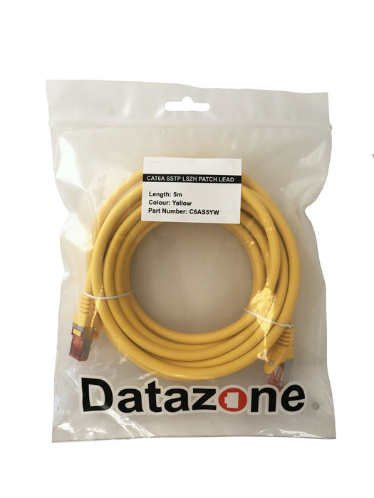 Premium Cat6a SSTP Patch Lead - Datazonedirect