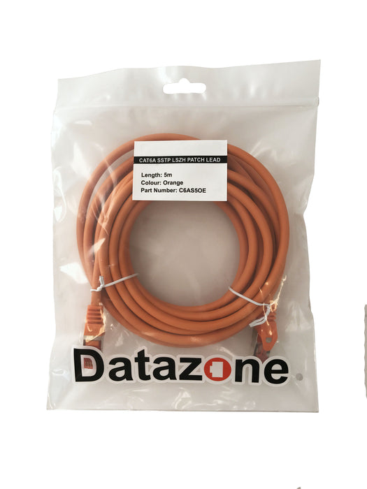 Premium Cat6a SSTP Patch Lead - Datazonedirect