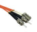 OM2 50/125 Fibre Optic LC-ST Duplex Patch Lead