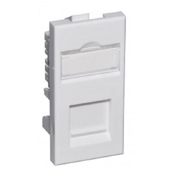 Cat6 UTP RJ45 Euro Module 25 x 50mm - White or Black