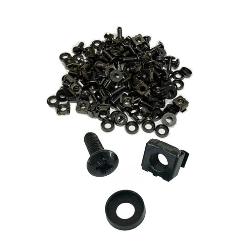 Black M6 Cage Nuts and Bolts Screws Washers
