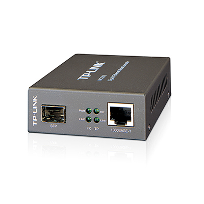 TP-LINK MC220L Media Converter (Gigabit Ethernet to 1000BASE-SX/LX/LH Fibre, via SFP Module)