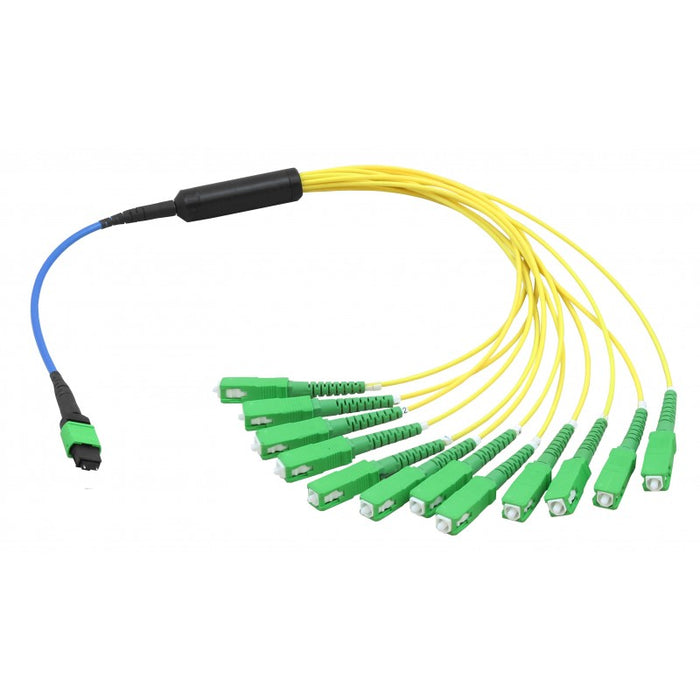 12 fibre MTP female - LC OS2 Fanout Harness Cables