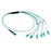 24 fibre MTP male - LC OM4 Fanout Harness Cables