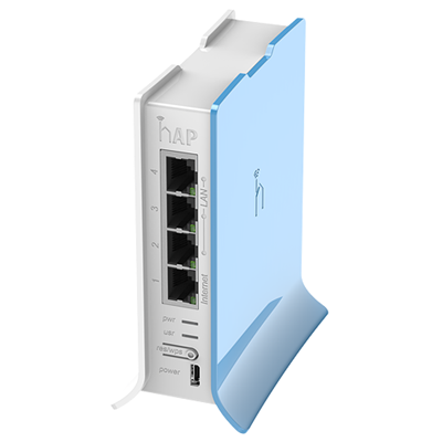 MikroTik  hAP Lite WiFi Switch (RouterOS Level 4, 300Mbps N)