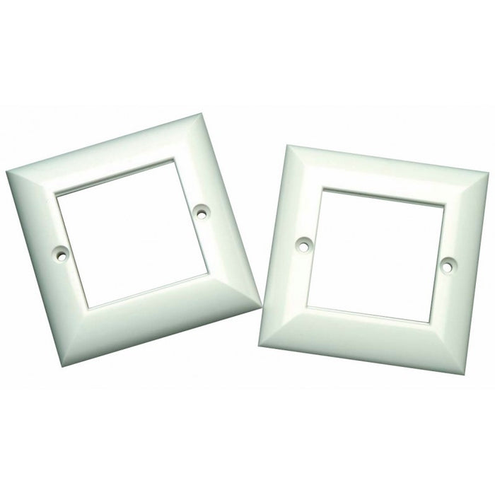 Bevelled Elite Single Gang Faceplates - 2 Port