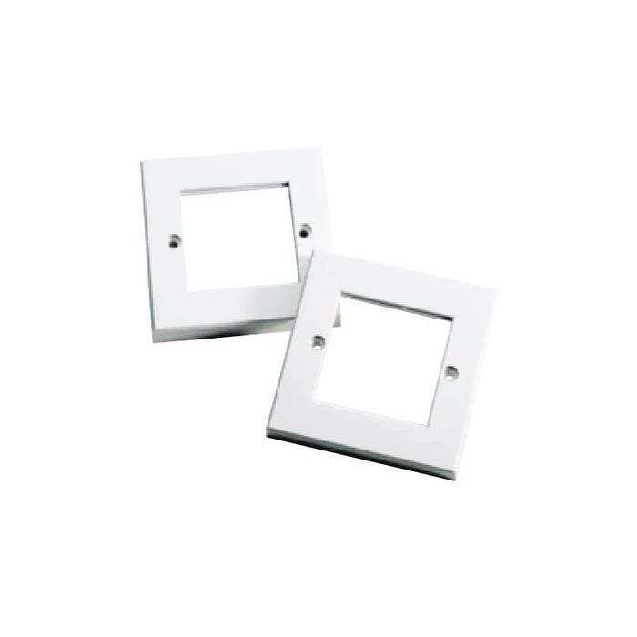 Single Gang Square Style Faceplates - 2 Port